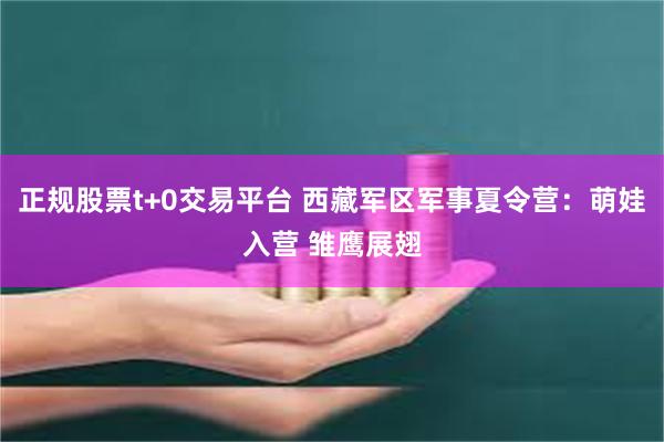 正规股票t+0交易平台 西藏军区军事夏令营：萌娃入营 雏鹰展翅